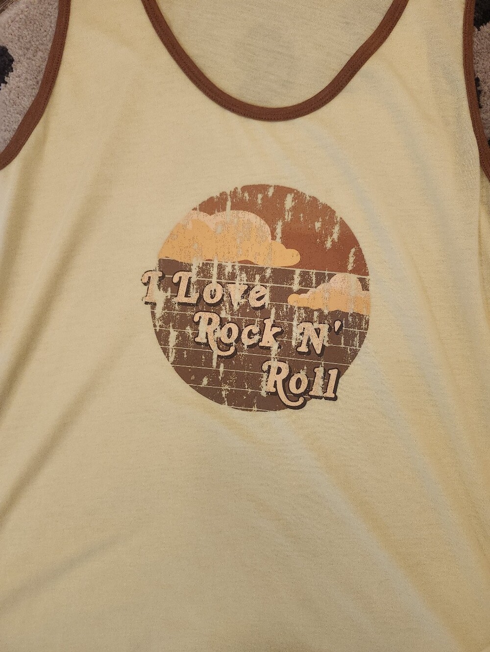 Lularoe Simply Comfortable I Love Rock N Roll Tank Top Size Medium Brand New - Picture 3 of 7